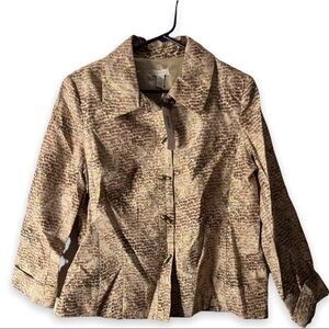 New chicos pebbled jacquard pammie jacket